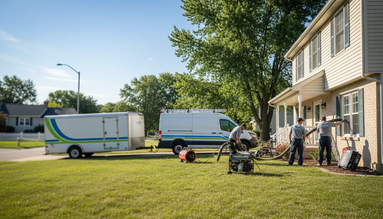 Flooded Basement Restoration And Cleanup With Repair in Worthington, IA near me